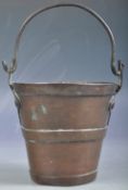 CHARMING 19TH CENTURY VICTORIAN MINIATURE COPPER BUCKET