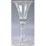 ANTIQUE 18TH CENTURY GEORGIAN PLAIN STEM WINE GLASS
