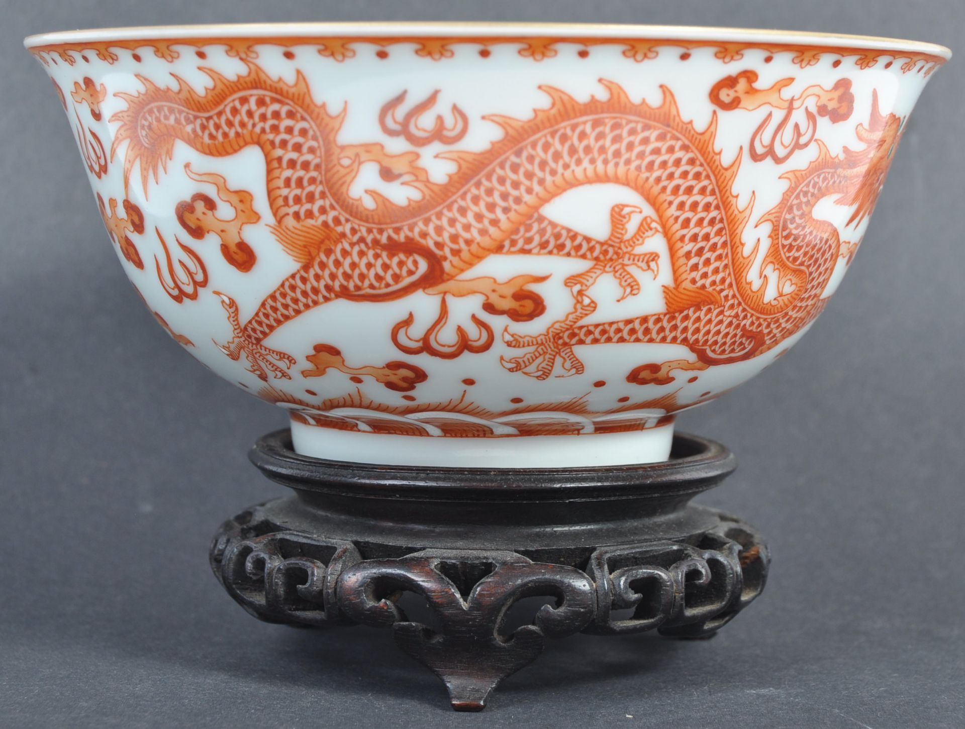 18TH / 19TH CENTURY CHINESE ANTIQUE JIAQING PORCELAIN BOWL ON STAND - Bild 3 aus 12