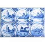ANTIQUE SET OF 19TH CENTURY DUTCH BLUE AND WHITE TILES