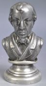 ANTIQUE VICTORIAN PEWTER BENJAMIN DISRAELI SANDER