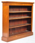 19TH CENTURY VICTORIAN WALNUT OPEN BOOKCASE