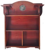 ARTS AND CRAFTS LIBERTY MANNER MAHOGANY WALL BOOKCASE