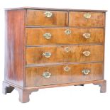 ANTIQUE 18TH CENTURY GEORGIAN WALNUT CHEST OF DRAWERS