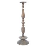 LARGE ANTIQUE ECCLESIASTICAL COPPER CANDLE STAND