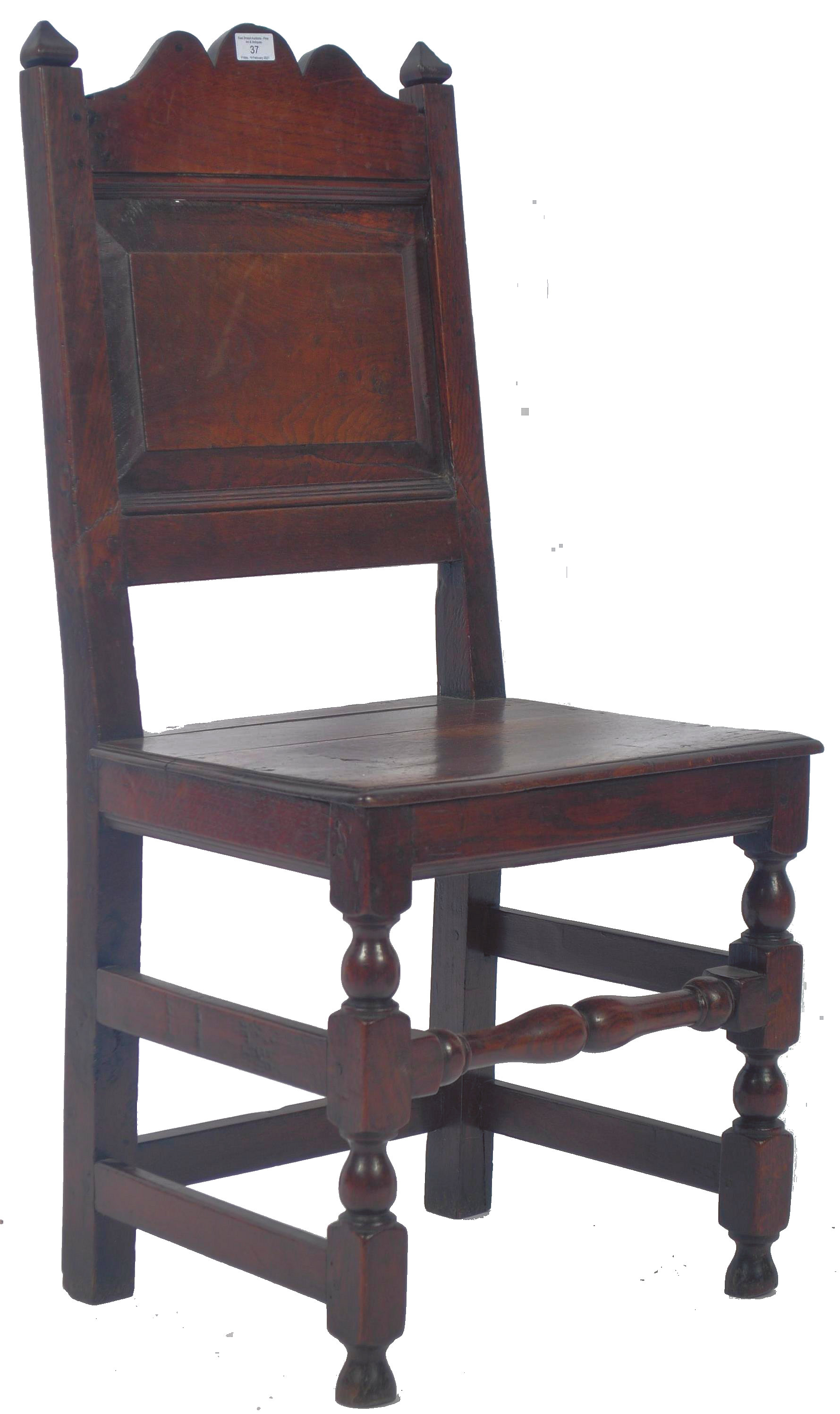 17TH CENTURY ENGLISH OAK DINING / HALL CHAIR