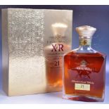 BOXED JOHNNIE WALKER 21 YEAR AGED KNIGHTHOOD X R SCOTCH WHISKY