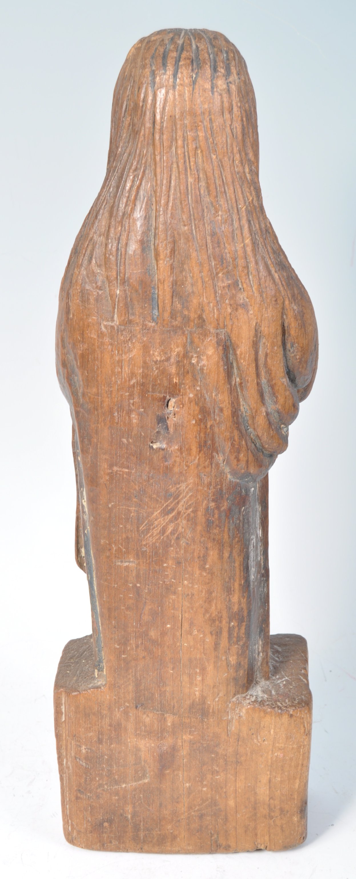 18TH CENTURY LIMEWOOD CARVING OF MARY THE MOTHER - Image 3 of 4