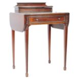 JAMES SHOOLBRED & CO VICTORIAN MAHOGANY LADIES WRITING DESK