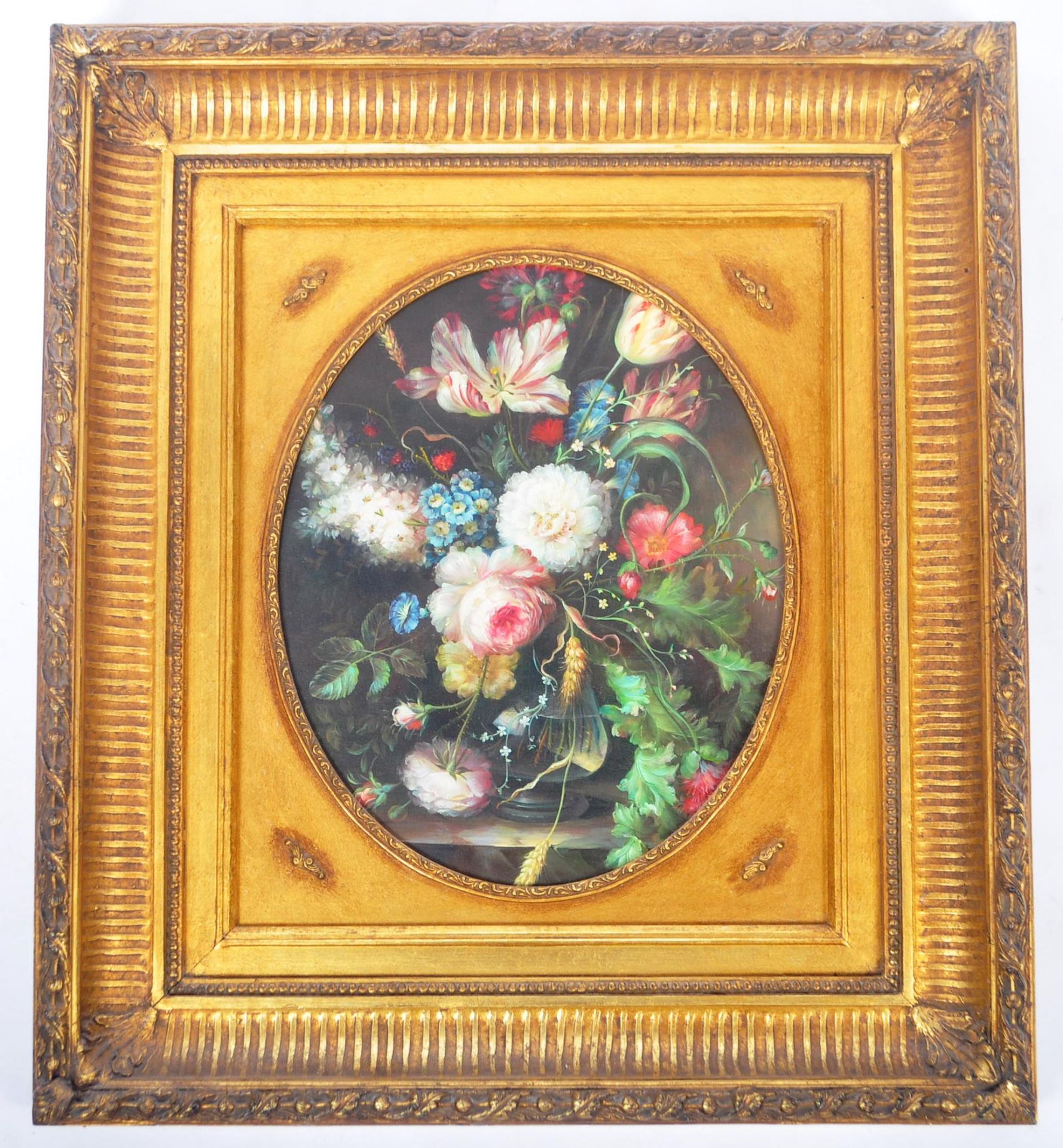 18TH CENTURY STYLE OIL ON CANVAS STILL LIFE PAINTING