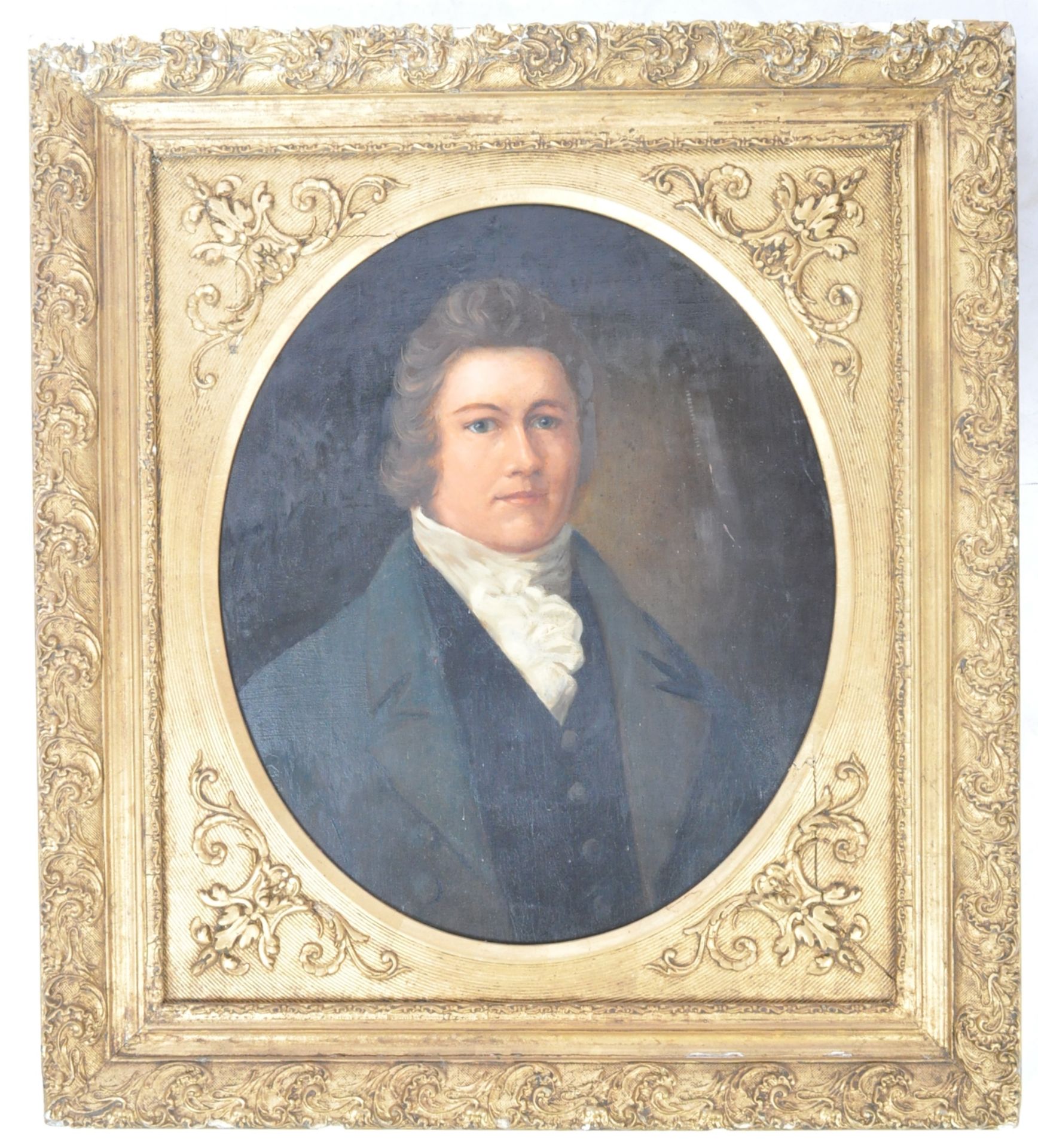 19TH CENTURY ENGLISH SCHOOL OIL ON BOARD PORTRAIT PAINTING