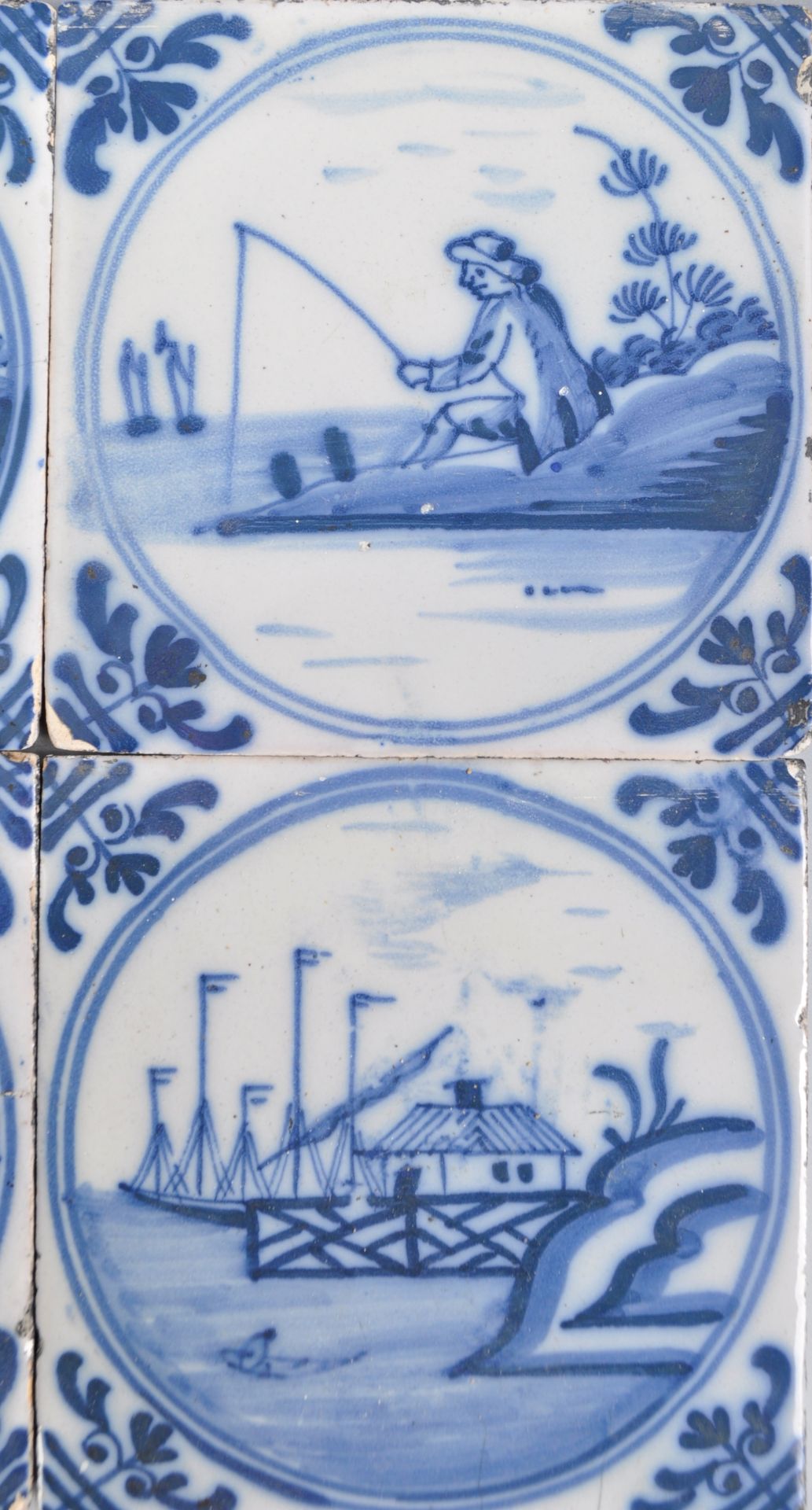 ANTIQUE SET OF 19TH CENTURY DUTCH BLUE AND WHITE TILES - Image 2 of 5