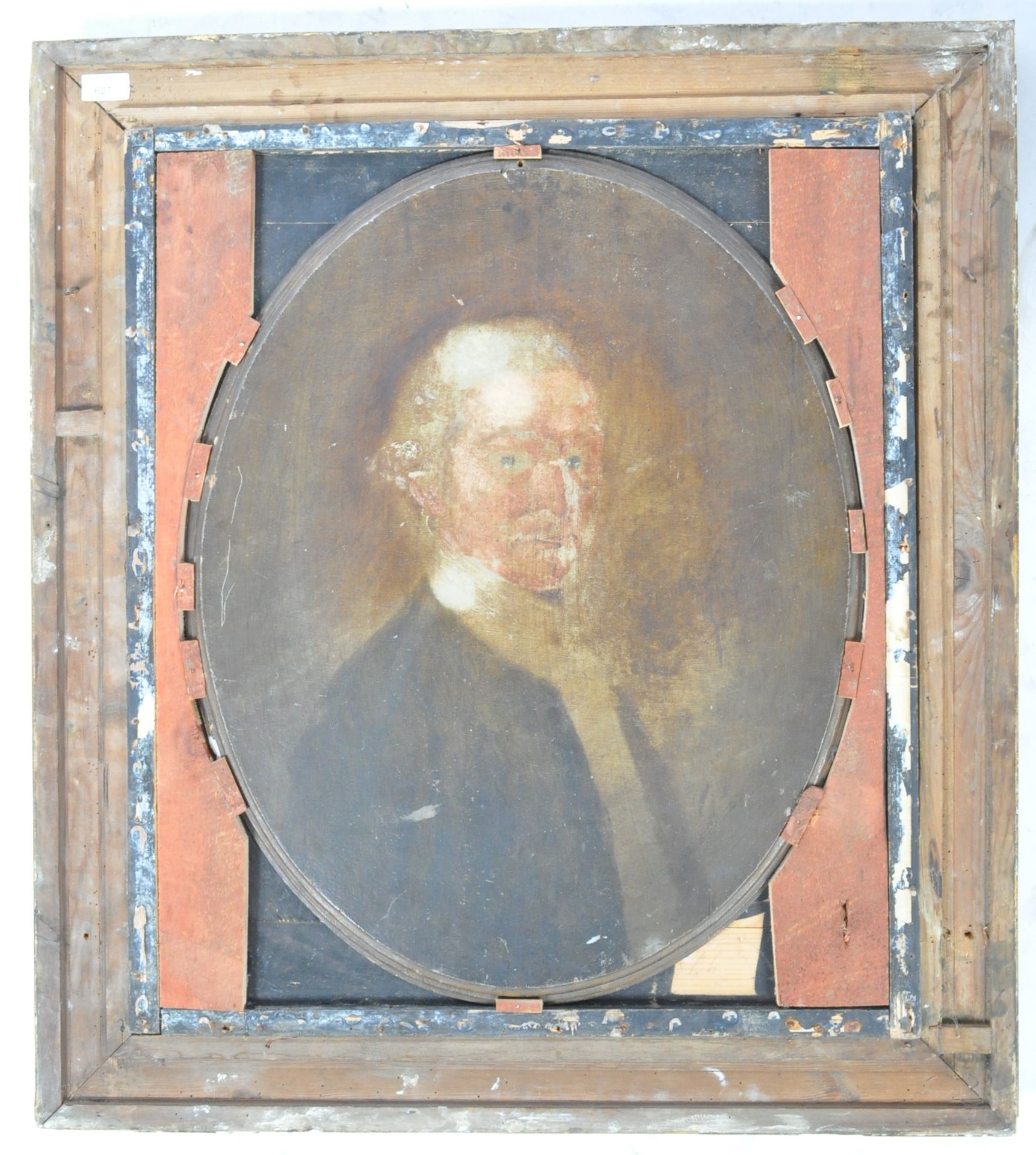 19TH CENTURY ENGLISH SCHOOL OIL ON BOARD PORTRAIT PAINTING - Image 5 of 6
