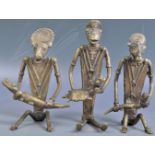 SET OF THREE 19TH CENTURY INDIAN TRIBAL BASTAR FIGURINES