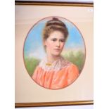 WILLIAM DRUMMOND YOUNG SCOTTISH DEBUTANTE PASTEL PAINTING