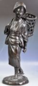 19TH CENTURY JAPANESE MEIJI BRONZE FIGURE BY SEIYA CHU