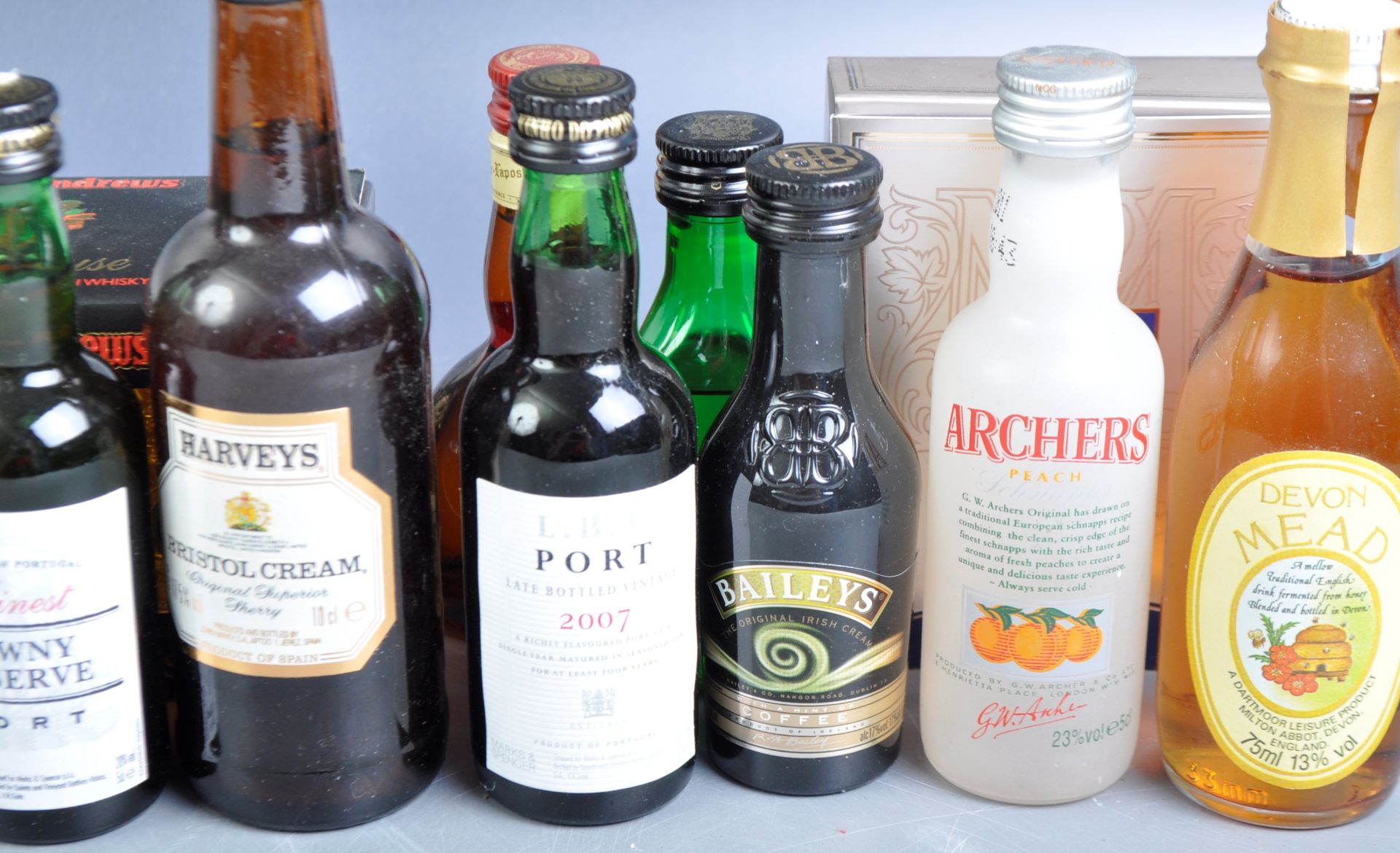 COLLECTION OF ASSORTED ALCOHOL MINIATURES INCLUDING WHISKY & PORT - Image 2 of 4