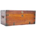 19TH CENTURY CAMPHOR CHEST WITH LONDON - SINGAPORE NOTATION