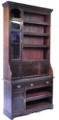 LARGE ANTIQUE EDWARDIAN MAHOGANY LAWYERS / OFFICE LIBRARY BOOKCASE