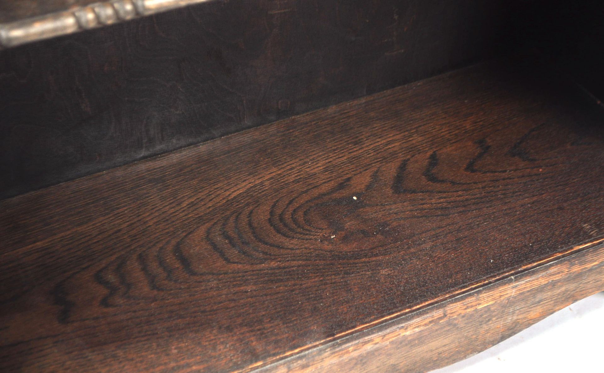 19TH CENTURY VICTORIAN OAK CARVED OPEN LIBRARY BOOKCASE - Image 7 of 7