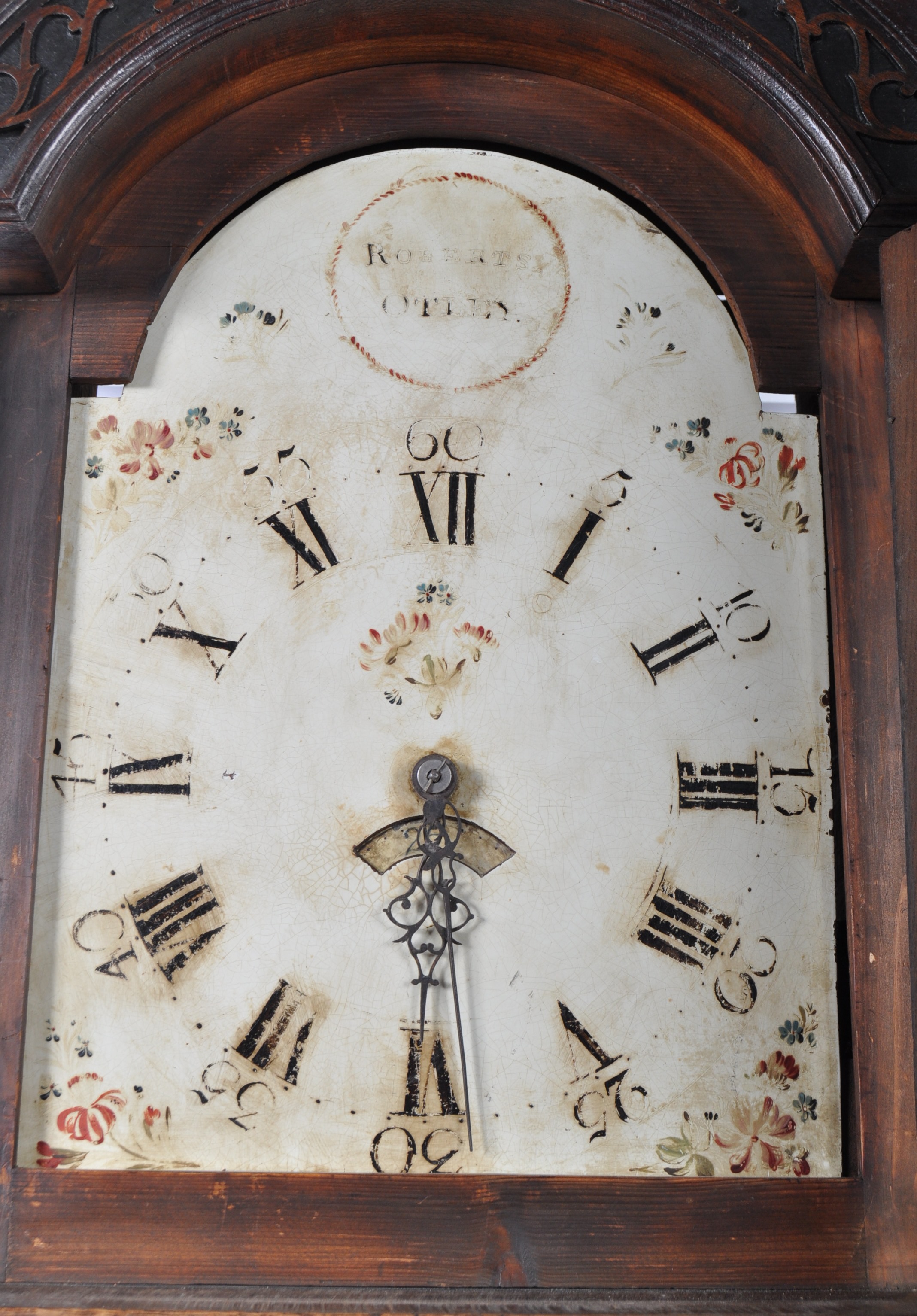 18TH CENTURY GEORGIAN PAINTED DIAL LONGCASE CLOCK - Image 4 of 19