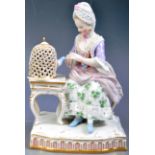 ANTIQUE MEISSEN FIGURINE GROUP - TOUCH - BY JC SCHONHEIT