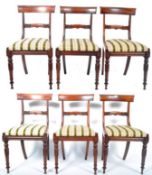 SET OF SIX ANTIQUE ROSEWOOD DINING CHAIRS IN THE GILLOWS STYLE