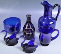 COLLECTION OF GEORGIAN AND OTHER BRISTOL BLUE GLASS