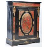 19TH CENTURY BOULLE WORK RED TORTOISESHELL PIER CABINET