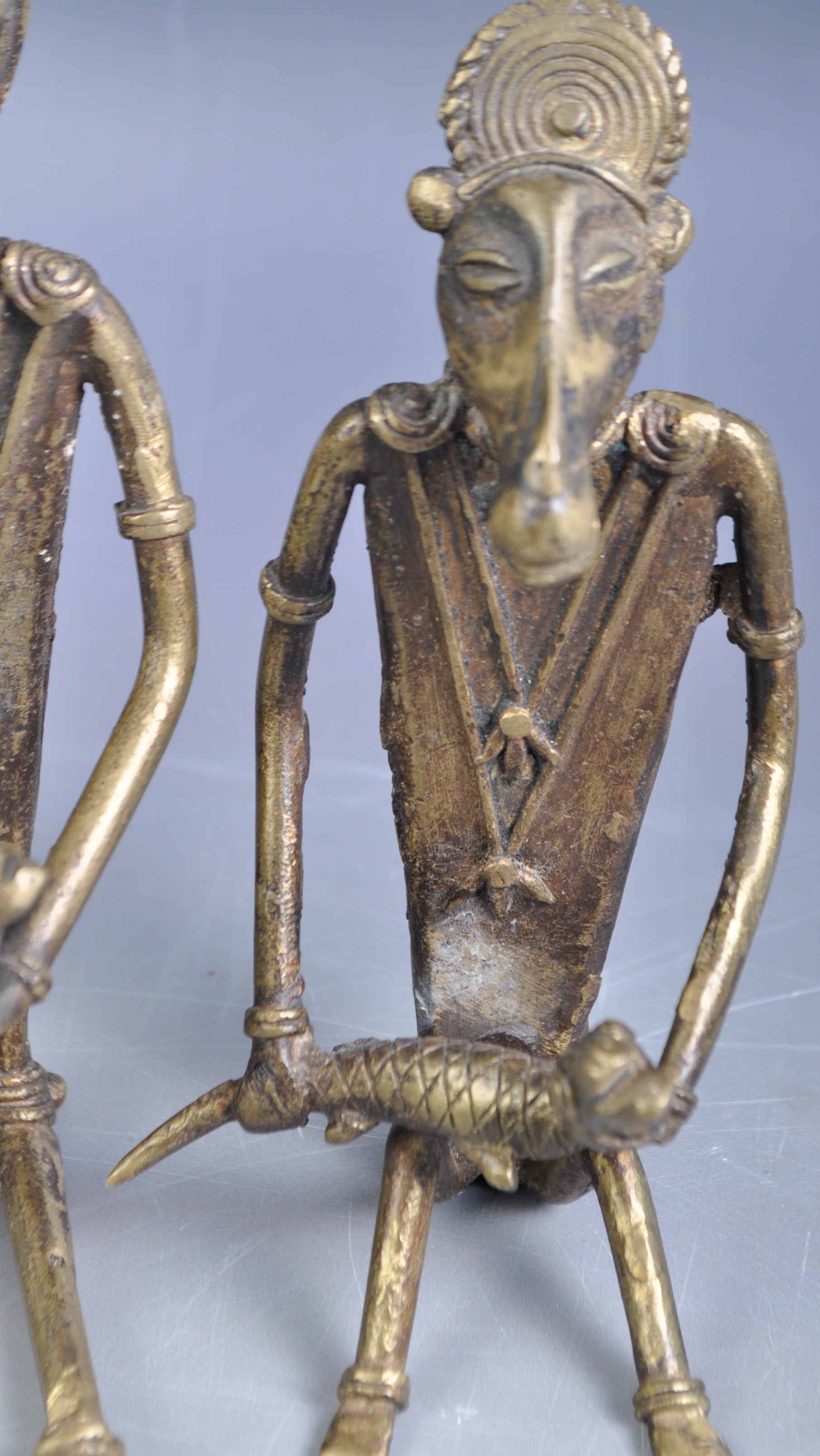 SET OF THREE 19TH CENTURY INDIAN TRIBAL BASTAR FIGURINES - Image 6 of 6