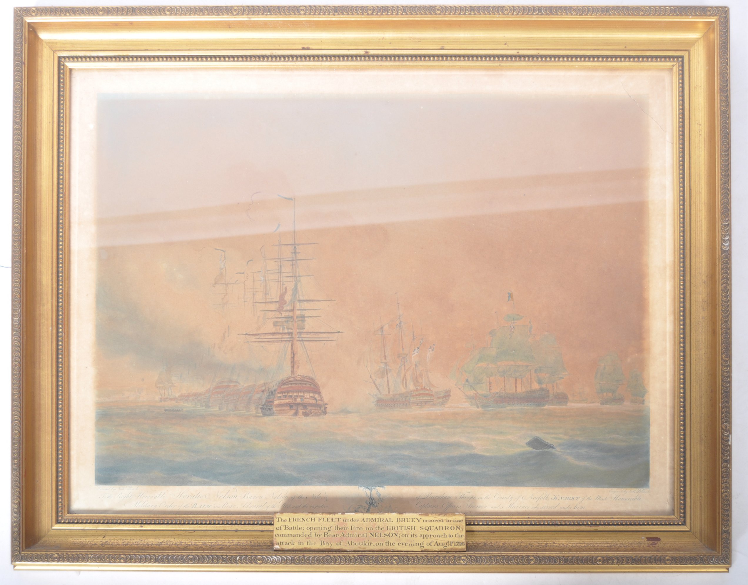 AFTER NICHOLAS POCOCK - FRENCH FLEET - VICTORIAN ENGRAVING