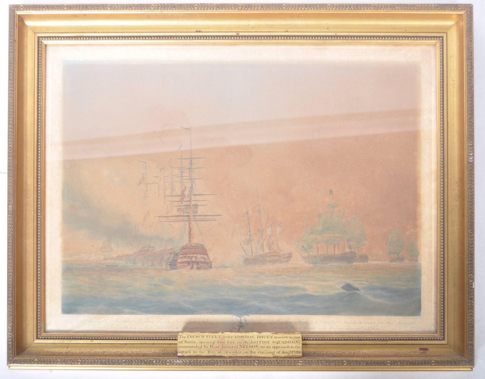 AFTER NICHOLAS POCOCK - FRENCH FLEET - VICTORIAN ENGRAVING