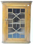 ANTIQUE EARLY 19TH CENTURY GEORGIAN PINE CORNER CUPBOARD