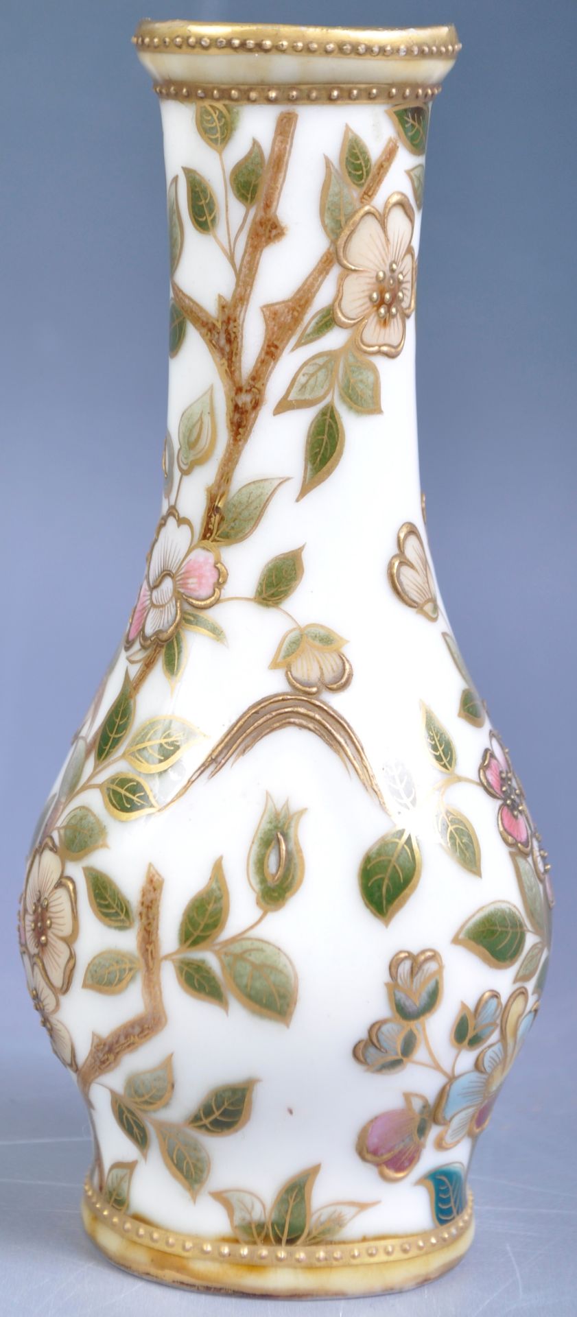 ZSOLNAY PECS 19TH CENTURY HUNGARIAN PORCELAIN VASE - Image 3 of 7