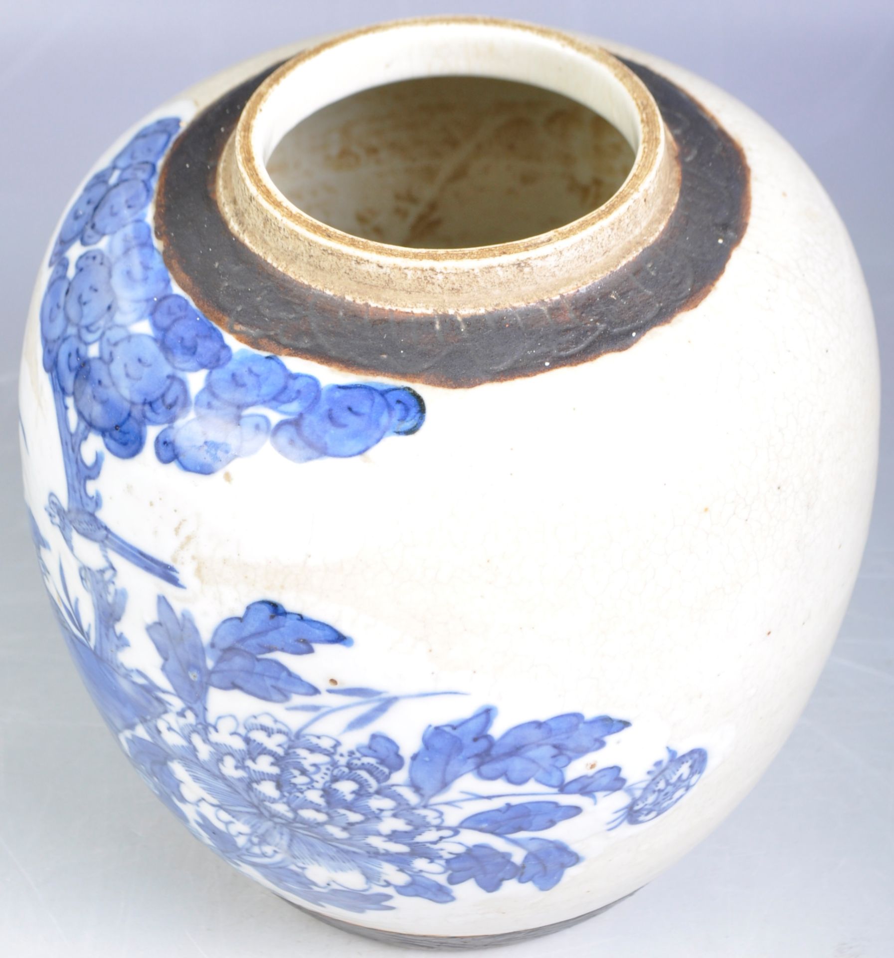 18TH CENTURY CHINESE BLUE & WHITE GINGER JAR - Bild 6 aus 7