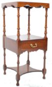 ANTIQUE VICTORIAN STYLE MAHOGANY BEDSIDE / SIDE OCCASIONAL TABLE