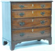 ANTIQUE 18TH CENTURY GEORGIAN MAHOGANY BACHELORS CHEST