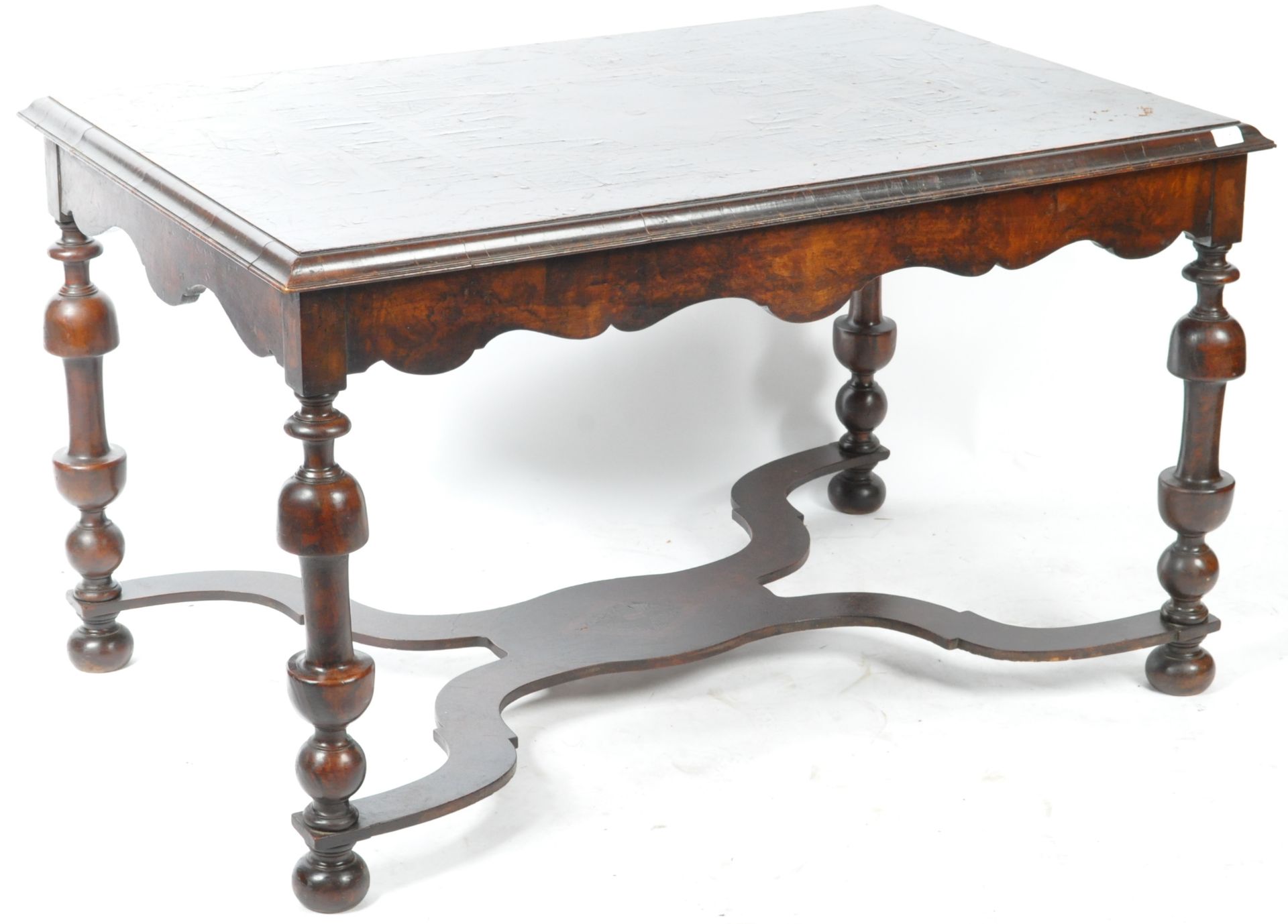 19TH CENTURY MAHOGANY AND SPECIMEN WOOD INLAID TABLE - Image 2 of 5