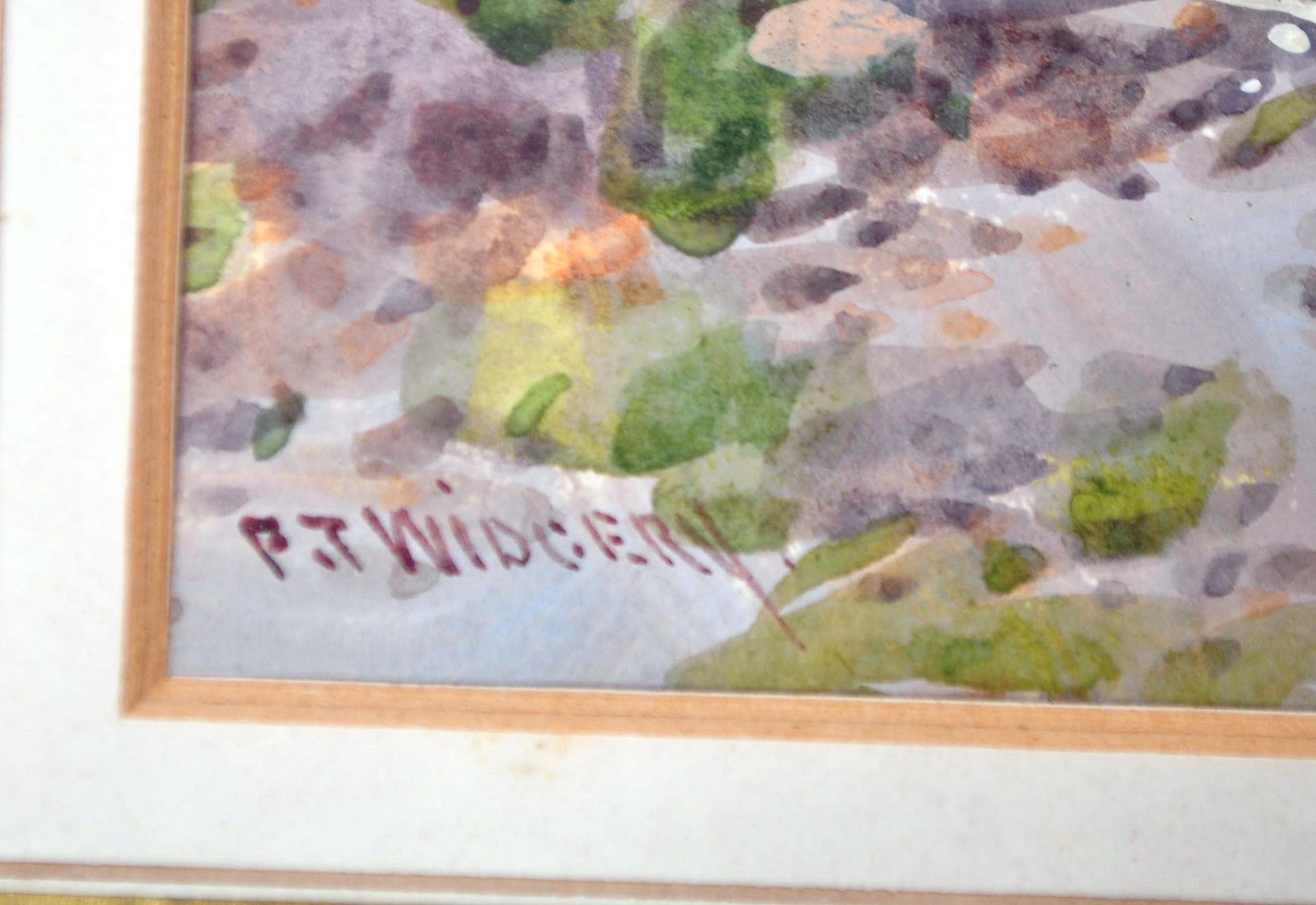 WATERCOLOUR PAINTING OF DARTMOOR BY FJ WIDGERY - Image 4 of 6