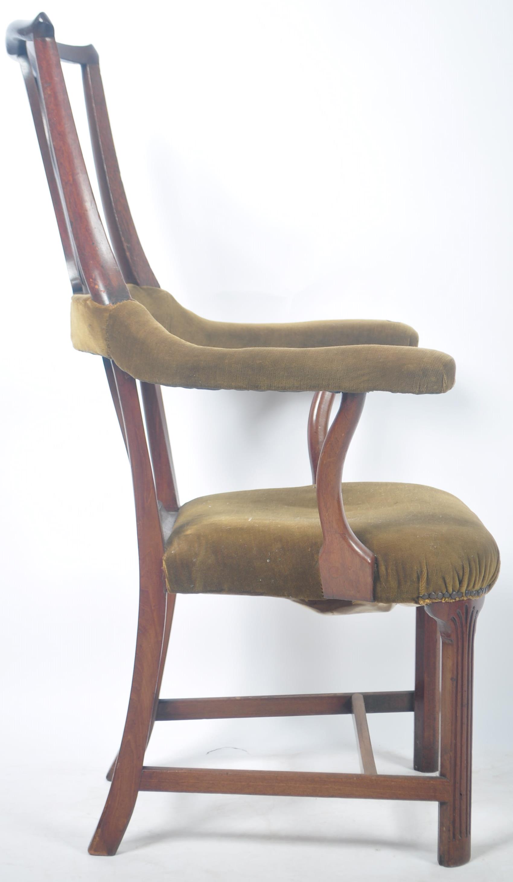 18TH CENTURY GEORGIAN COUNTRY HOUSE ARMCHAIR / DINING CARVER CHAIR - Image 8 of 8