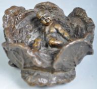 19TH CENTURY ANTIQUE BRONZE OF A CABBAGE PATCH CHILD