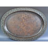 HUGH WALLACE OF CHESHIRE ARTS AND CRAFTS COPPER TRAY