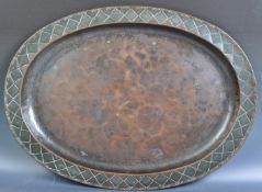 HUGH WALLACE OF CHESHIRE ARTS AND CRAFTS COPPER TRAY