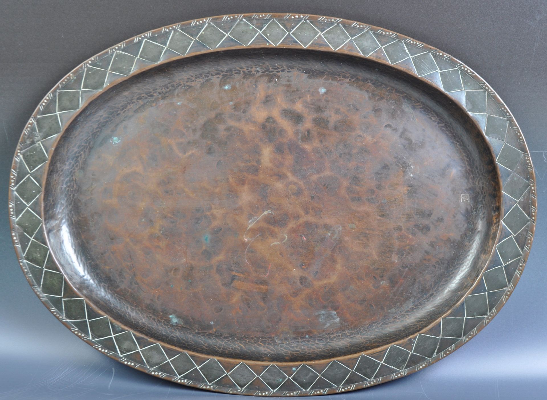 HUGH WALLACE OF CHESHIRE ARTS AND CRAFTS COPPER TRAY