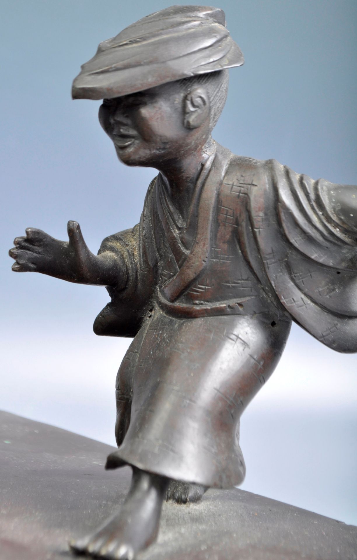 IMPRESSIVE 19TH CENTURY CHINESE BRONZE FIGURAL GROUP - Image 3 of 8