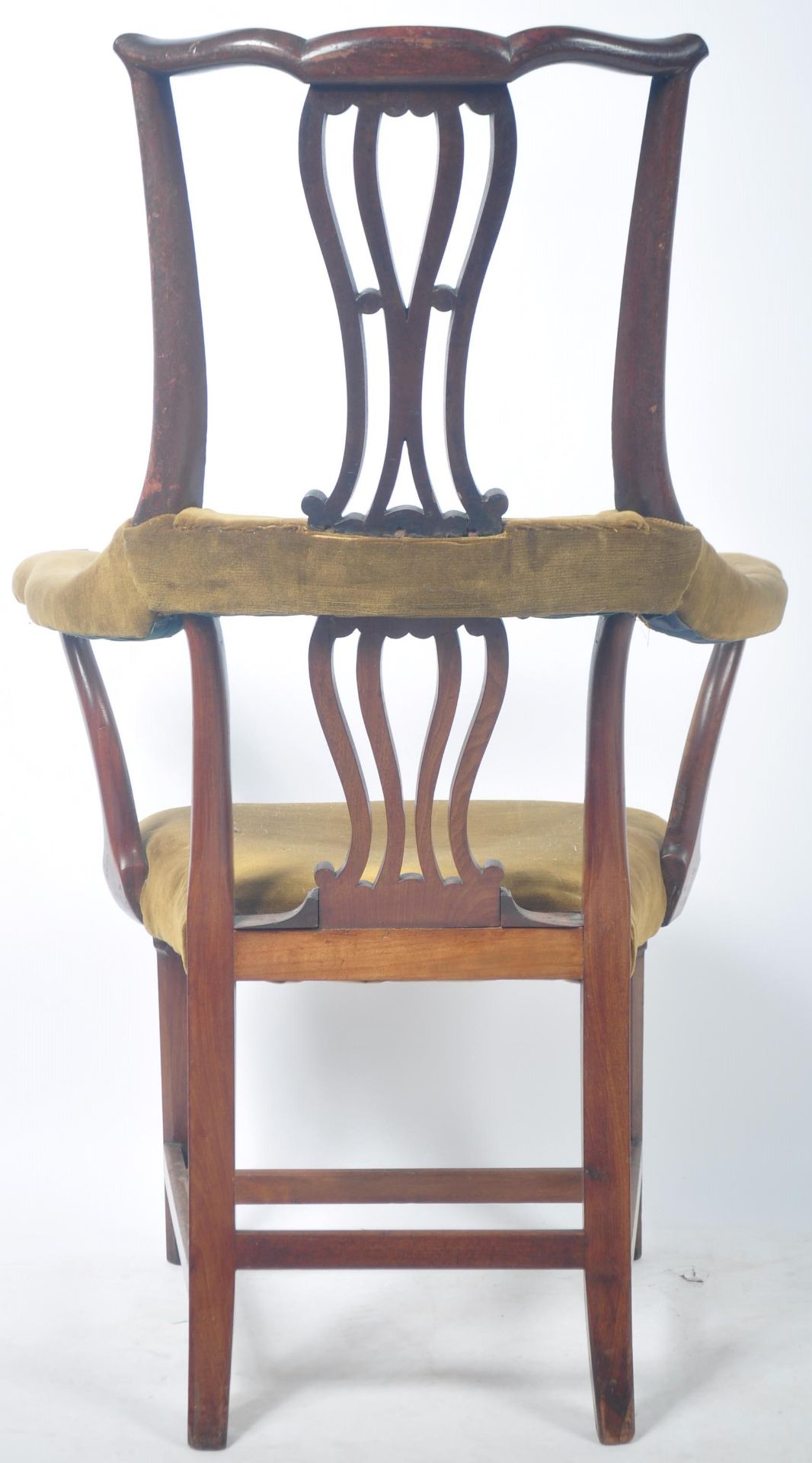 18TH CENTURY GEORGIAN COUNTRY HOUSE ARMCHAIR / DINING CARVER CHAIR - Image 7 of 8