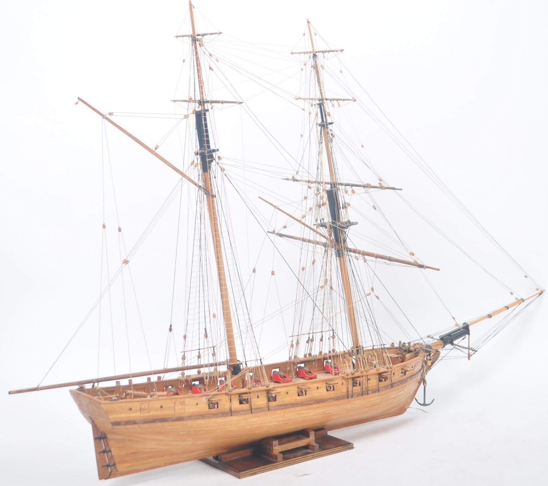 IMPRESSIVE EARLY 20TH CENTURY SCRATCH BUILT MODEL BOAT - Bild 8 aus 8