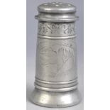 ANTIQUE 18TH CENTURY GEORGIAN PEWTER WRITING SANDER