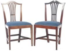 PAIR OF 19TH CENTURY GEORGIAN OAK DINING CHAIRS