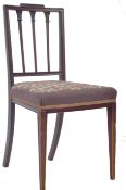 19TH CENTURY GEORGIAN MAHOGANY & TAPESTRY DINING CHAIR